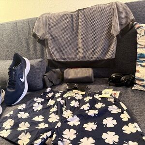 Lucky Brand - Navy Boxer Shorts with White Clovers